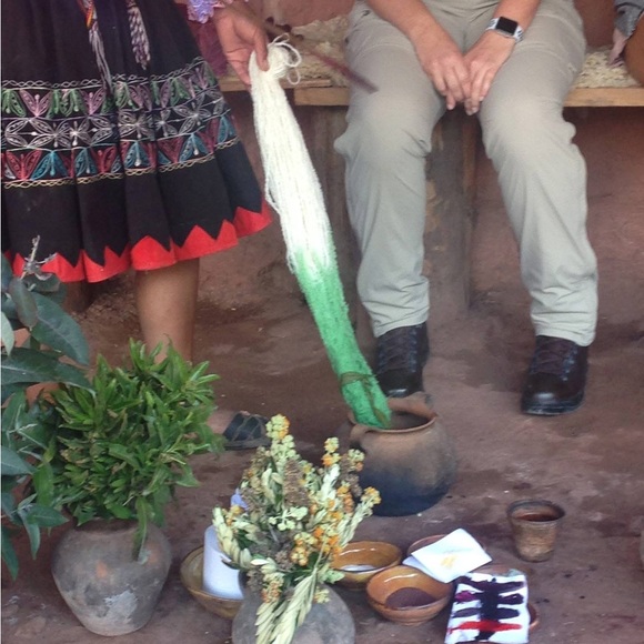 100% Alpaca Wool Teal Sweater - Picture 14 of 15